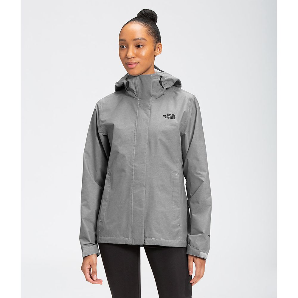 The North Face Rain Jacket Womens Australia - The North Face Venture 2 Grey Dryvent (XGV-306758)